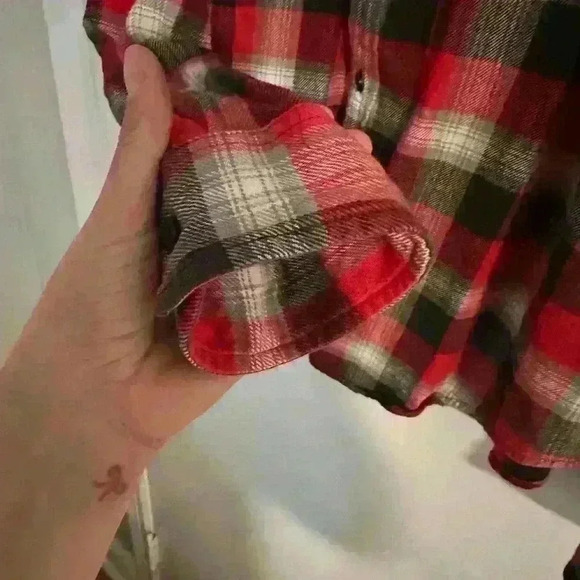 Ralph Lauren. Denim & Supply. 100% cotton.Red plaid flannel.Double pocket. Sz XL - Picture 6 of 9